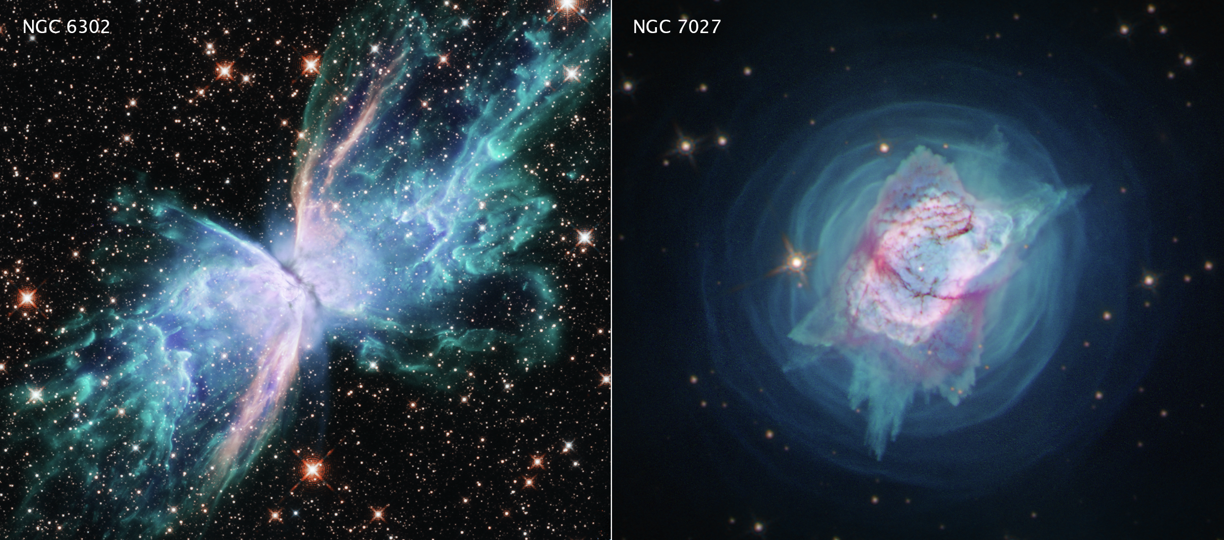 Two Planetary Nebulas: NGC 6302 and NGC 7027 - NASA Science